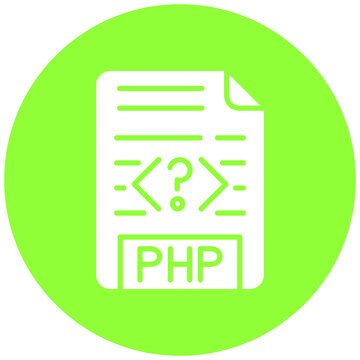 Vector Design PHP File Icon Style