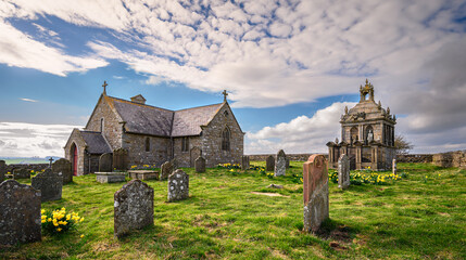 St Andrews Church and Mausoleum, situated on Greymare Hilltop in the Dark Skies section of the...