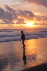 Fototapeta premium silhouette of a person