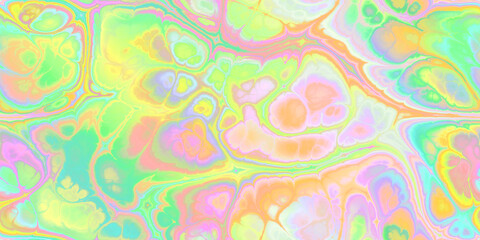 SPRING FLOW bright marbled seamless tile art