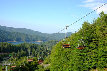 seggiovia lago montagna sila