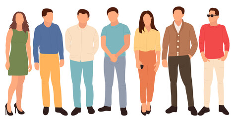 Fototapeta premium people flat design , isolated on white background
