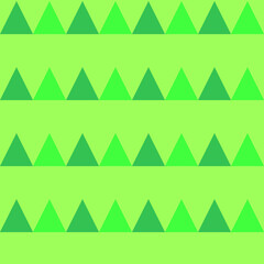 Abstract background, seamless vector pattern, green triangles, christmas tree