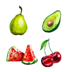 Fruits, vegetabel and berries