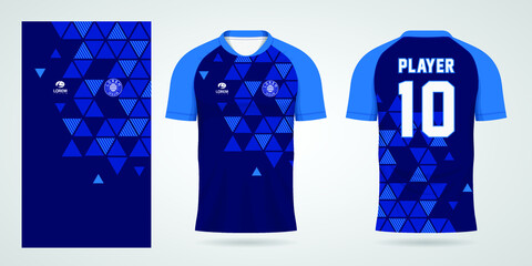 blue football jersey sport design template © karya411