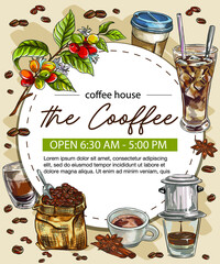 coffee background with freehand drawings that can be used for menu books and cafe promotions. can be used for website or social media or for commercial products.