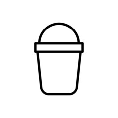 Bucket new icon vector simple