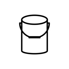 Bucket new icon vector simple