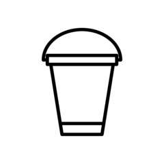 Bucket new icon vector simple