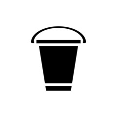 Bucket new icon vector simple