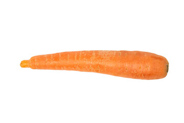 Carrot isolated on white background. Delicious and healthy vegetable. Pure carrots without batwa
