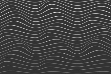 Abstract Black and White Wave Lines Elegant Background