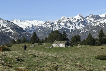 Fototapeta na wymiar refuge du plateau de beille
