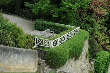 Posto di meditazione in Villa Bardini sulla collina di Bellosguardo. Firenze .Tuscany.