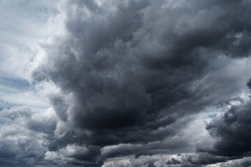 Evening cloudscape after the thunderstorm.