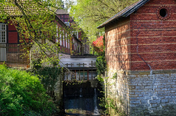 Romantische Schlossgebäude in Rheda-Wiedenbrück