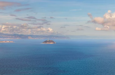 Fototapeten seascape and island of Liguria view Gallinara © BeatriceF.Gale