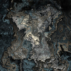High quality textures of 3D abstract landscape