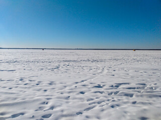 snow on the beach