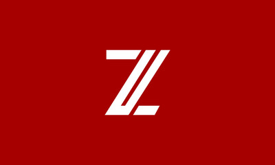 Alphabet letters Initials WEonogram logo ZL,LZ, Z and L - obrazy, fototapety, plakaty