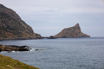 Fototapeta na wymiar the castle of Punta Troia at Marettimo island. (Egadi) Aegadian Islands, Trapani, Sicily, Italy