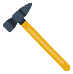 Hammer icon. Construction tool symbol. Handyman equipment