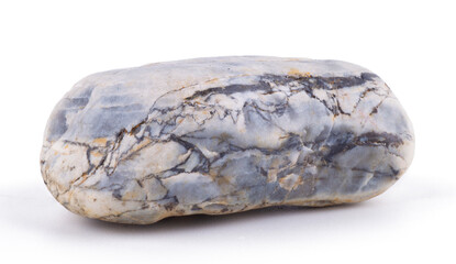 real big stone isolated on white background