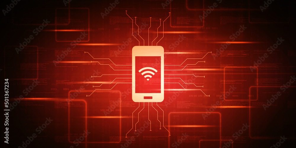 Aufkleber 2d rendering transmitter mobile wifi