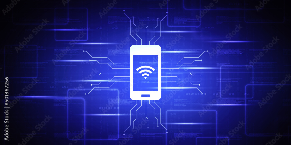 Aufkleber 2d rendering transmitter mobile wifi