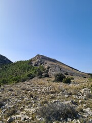 Paisajes de rocas en la montaña 