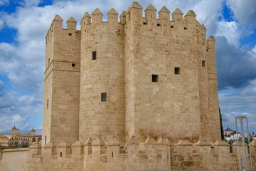 Naklejka premium Torre de la Calahorra at the end of the roman bridge of Cordoba, Andalusia, Spain