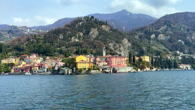 View from Varenna in Lake Como, Italy