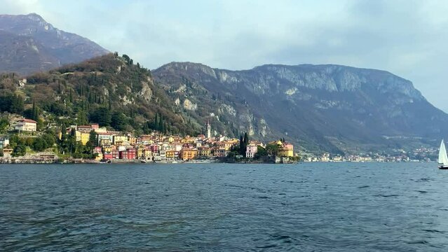 View from Varenna in Lake Como, Italy