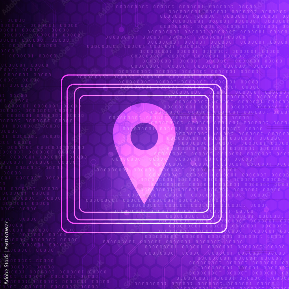 Poster 2d rendering map pointer
