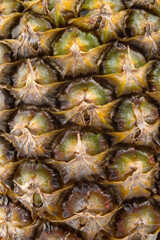 Fototapeta premium close-up, ripe pineapple peel, background, fruit