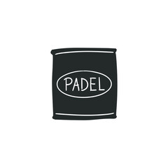 Wristband Icon Silhouette Illustration. Sport and Fitness Vector Graphic Pictogram Symbol Clip Art. Doodle Sketch Black Sign.
