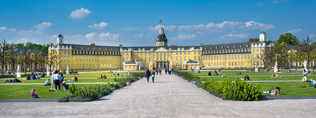 Karlsruhe Castle, Karlsruhe, Baden-Wuerttemberg, Germany, Europe