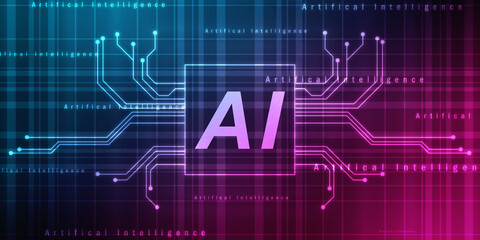 2d rendering Artificial Intelligence (AI) concept