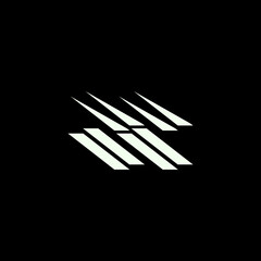 abstract letter a logo design