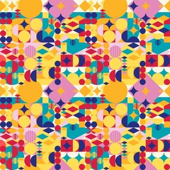 Abstract vector geometrical design pattern