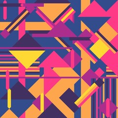 Violet orange seamless vector pattern