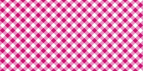 Deep pink white plaid vector texture