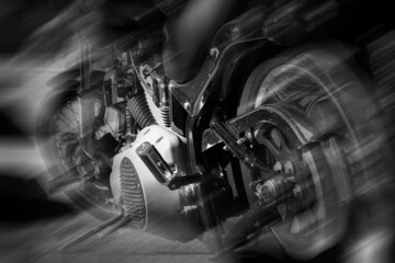 wheel of a motorcycle