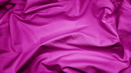 Obraz premium natural pink fabric cloth texture used for design. drapery textured. canvas for background. image has shallow depth of field. vibrant pink cloth texture background for elegance, stylish mood and tone.