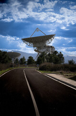 satellite dish on the roof