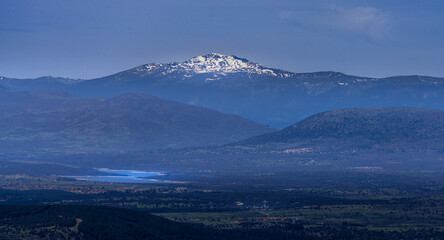 view of the mountains