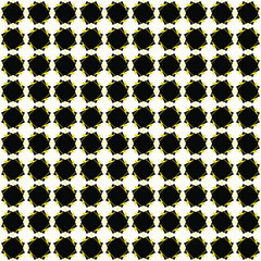 Geometric pattern in golden yellow and black colors