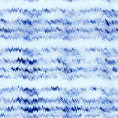  Indigo blue mottled grunge wash linnen print pattern. Vintage nantucket distress fabric textiled effect background in nautical maritime style. Masculine tie dyed worn home deco fashion batik design