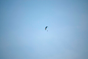 Paragliding in the Blue Sky
