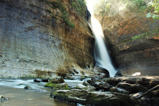 Beautiful Shot Of Miners Falls Waterfall